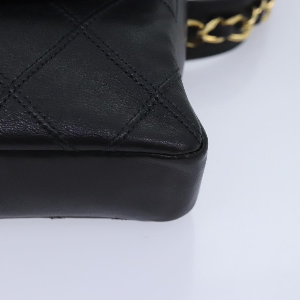 Chanel Coco Mark Black Leather Shoulder Bag