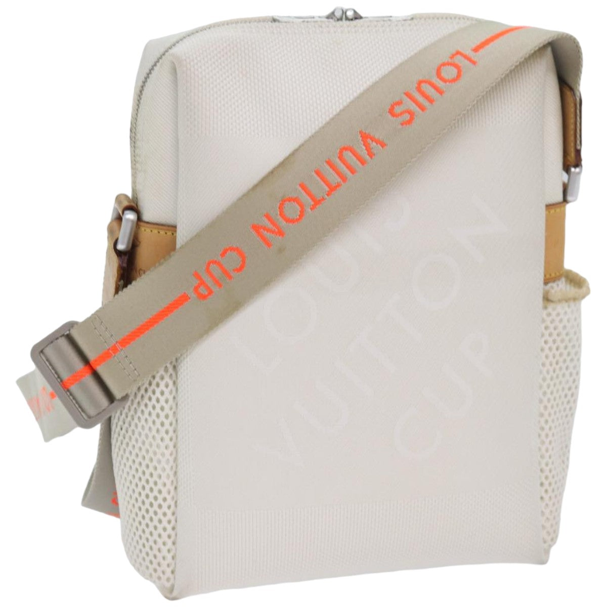 Louis Vuitton Weathery White Canvas Shoulder Bag