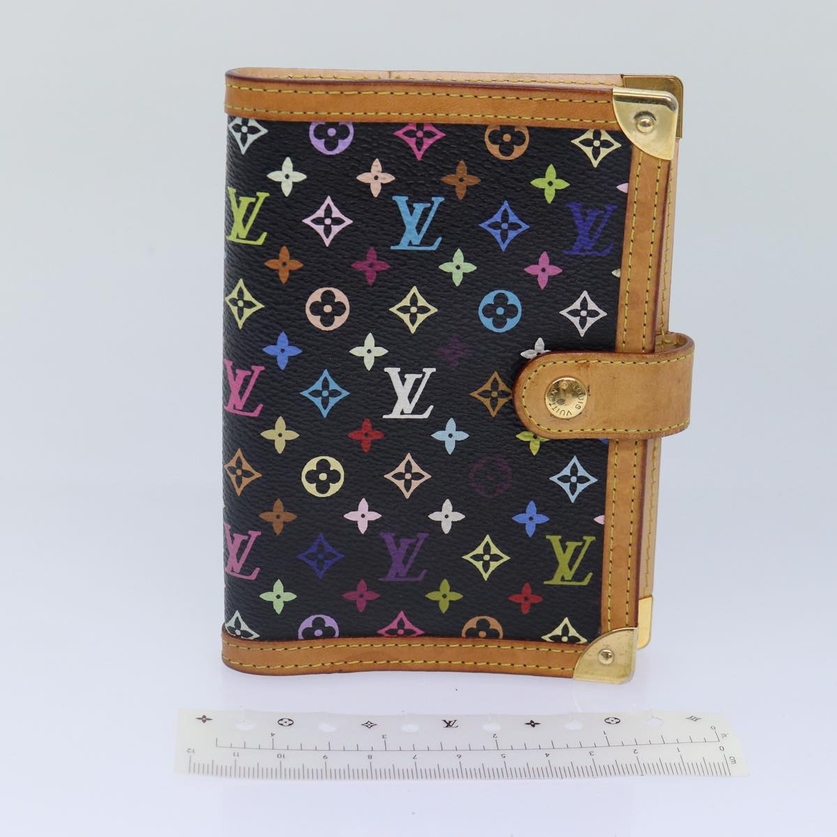 Louis Vuitton Agenda PM Black Canvas Wallet Accessories