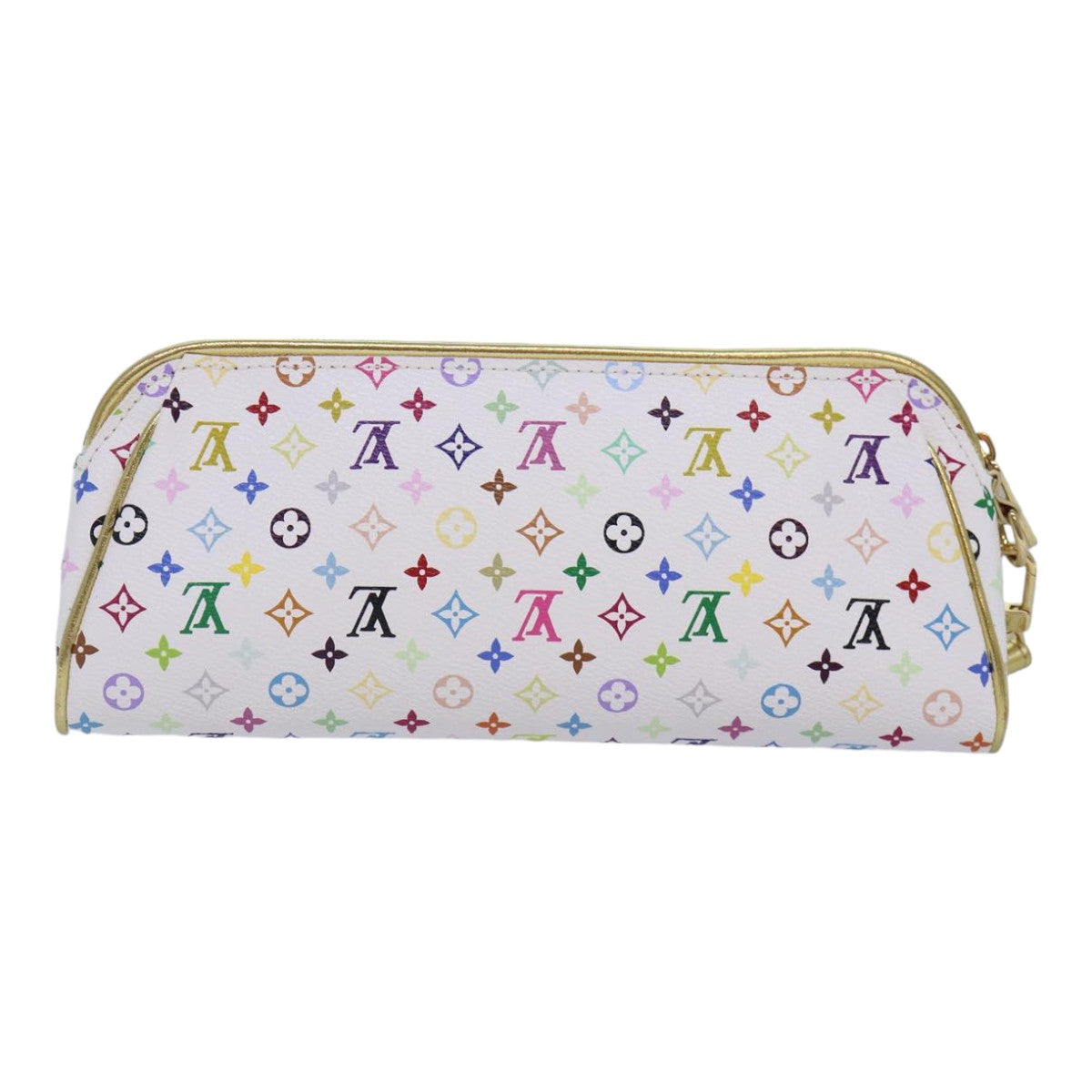 Louis Vuitton Kate Clutch White Canvas Clutch Bag