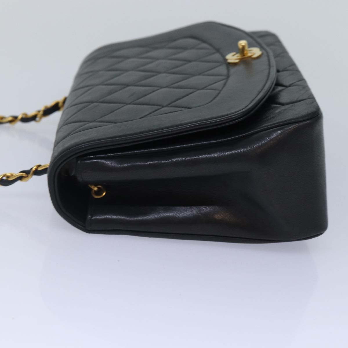 Chanel Diana Black Leather Shoulder Bag