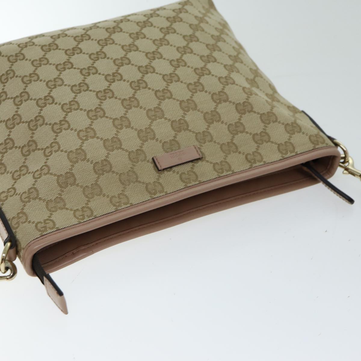 Gucci GG Supreme Beige Canvas Shoulder Bag