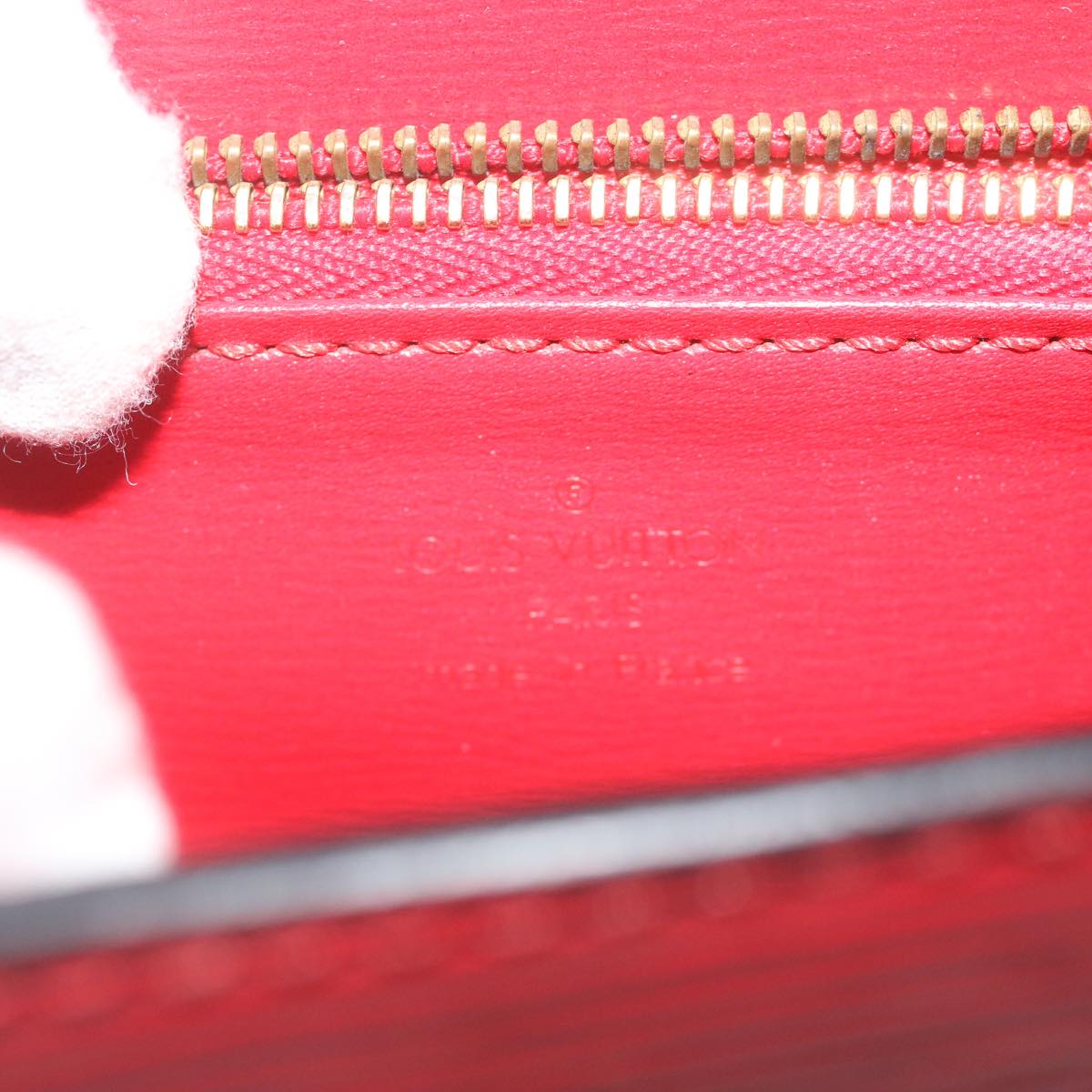 Louis Vuitton Malesherbes Red Leather Hand Bag