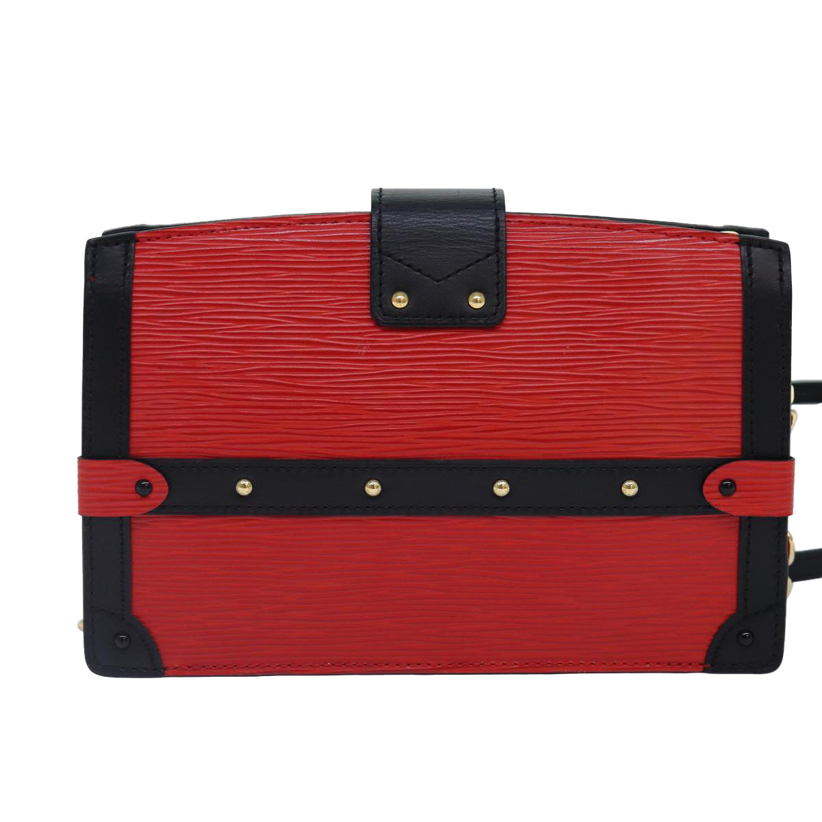 Louis Vuitton Trunk Red Leather Shoulder Bag