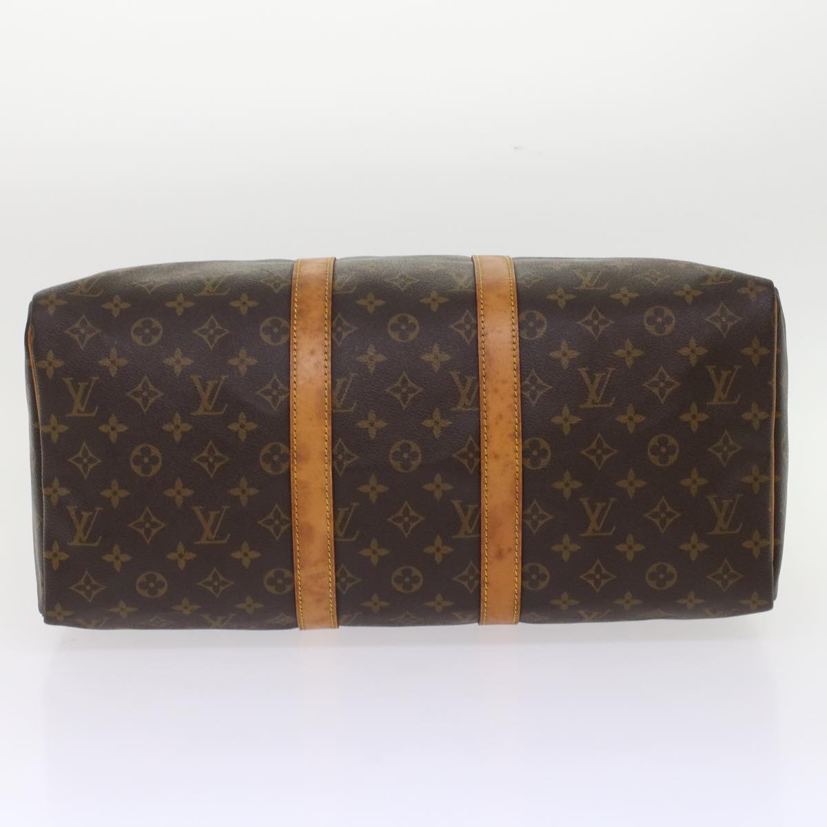 Louis Vuitton Keepall 45 Brown Canvas Travel Bag