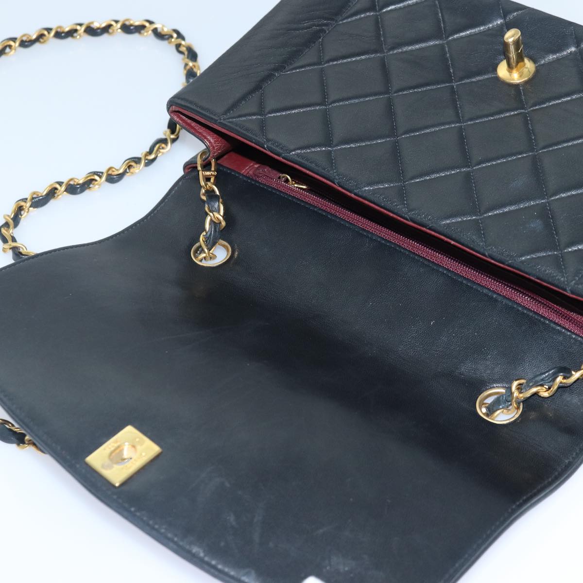 Chanel Diana Black Leather Shoulder Bag