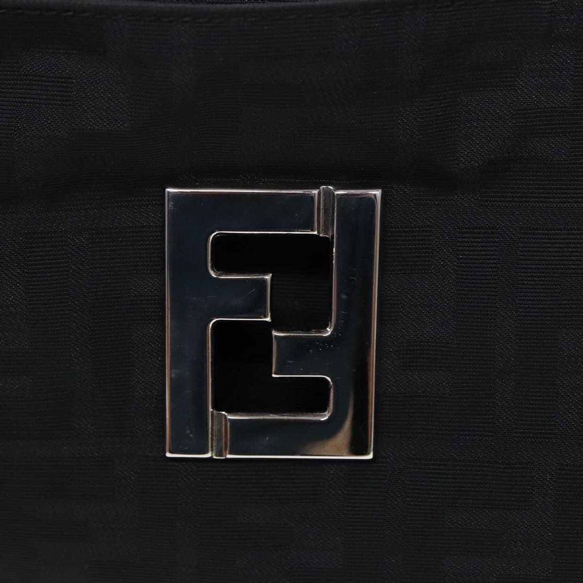 Fendi Black Canvas Shoulder Bag