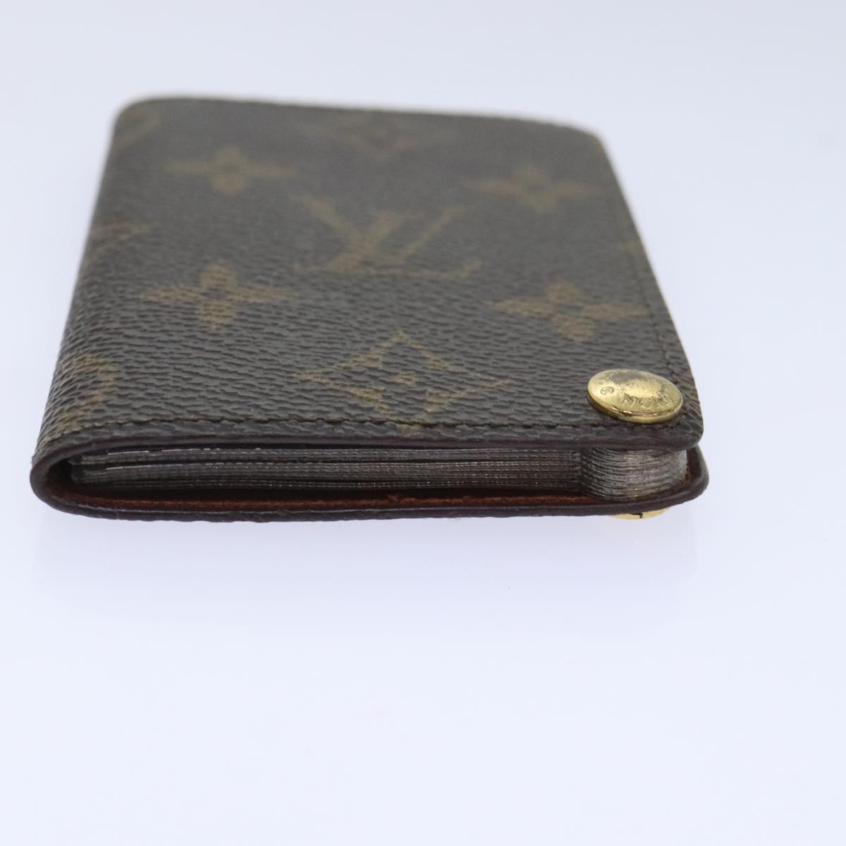 Louis Vuitton Porte carte crédit Pression Brown Canvas Wallet Accessories