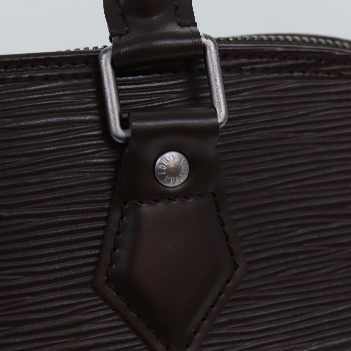 Louis Vuitton Alma Brown Leather Hand Bag