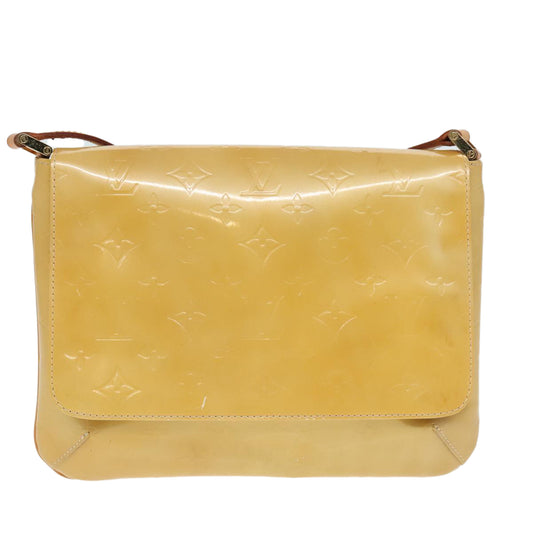 Louis Vuitton Thompson Street Beige Patent Leather Shoulder Bag