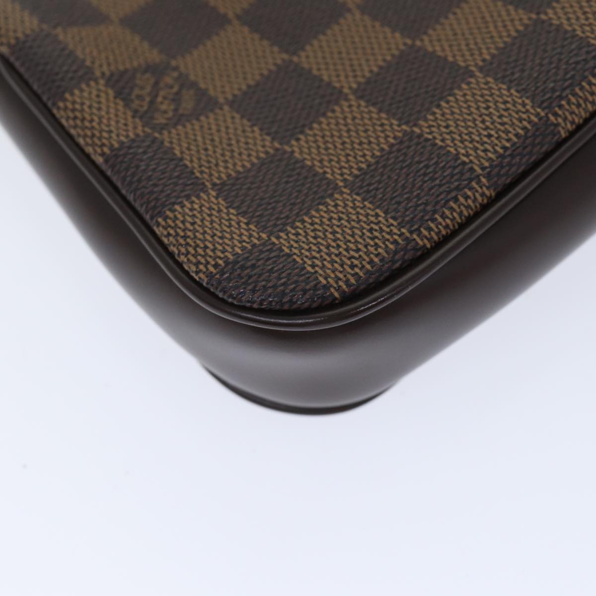 Louis Vuitton Pochette Accessoire Brown Canvas Clutch Bag