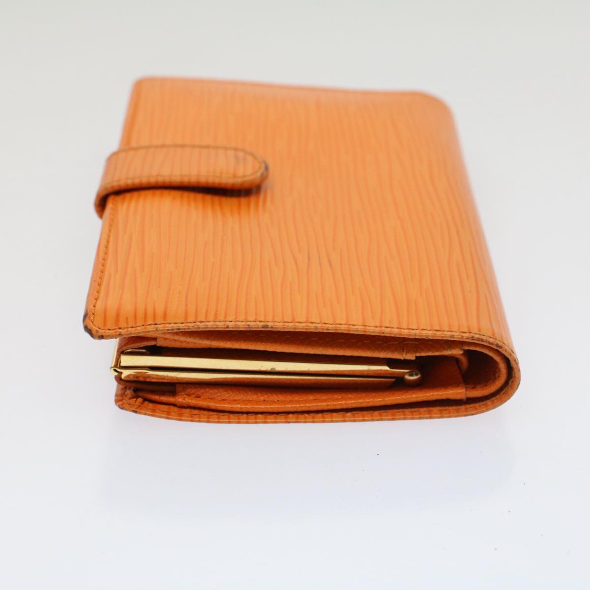 Louis Vuitton Viennois Orange Leather Wallet Accessories