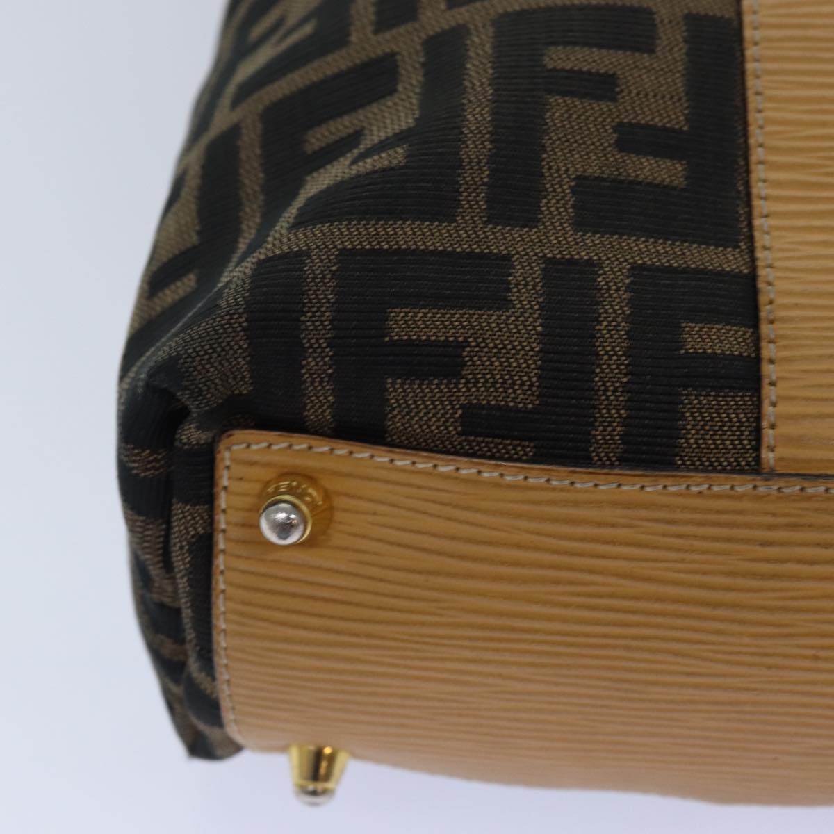 Fendi Zucca Brown Canvas Hand Bag