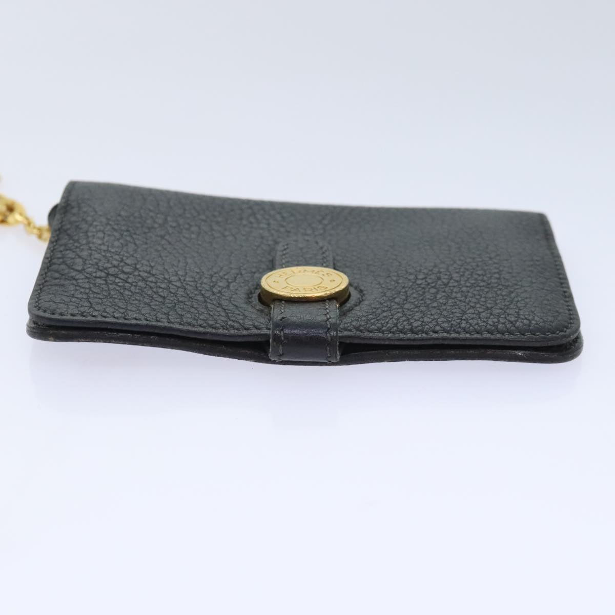 Hermès Dogon Black Leather Wallet Accessories