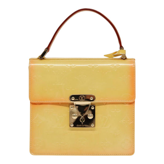 Louis Vuitton Spring Street Yellow Patent Leather Hand Bag