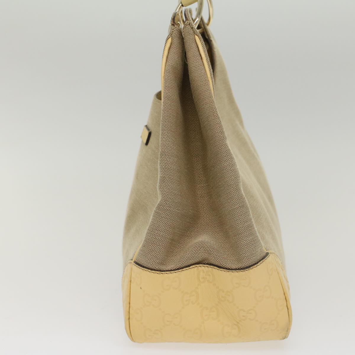 Gucci Hobo Grey Canvas Shoulder Bag