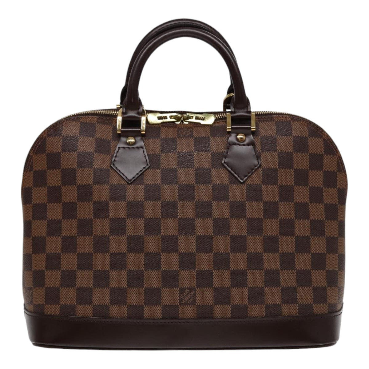 Louis Vuitton Alma Brown Canvas Hand Bag