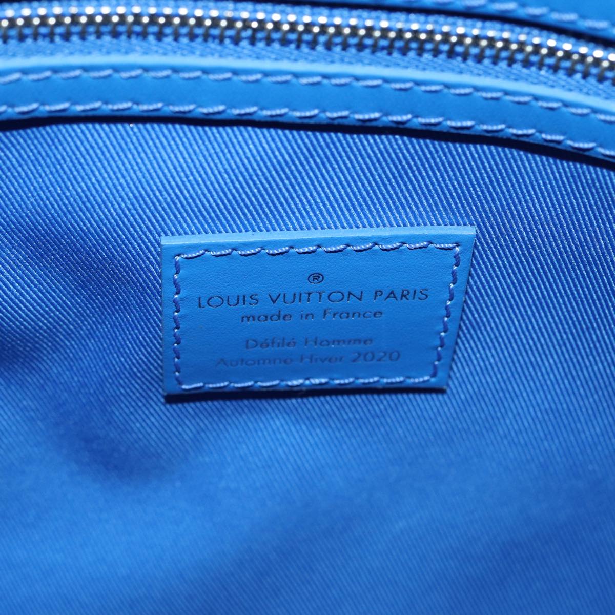 Louis Vuitton Keepall Bandouliere 50 Blue Canvas Travel Bag