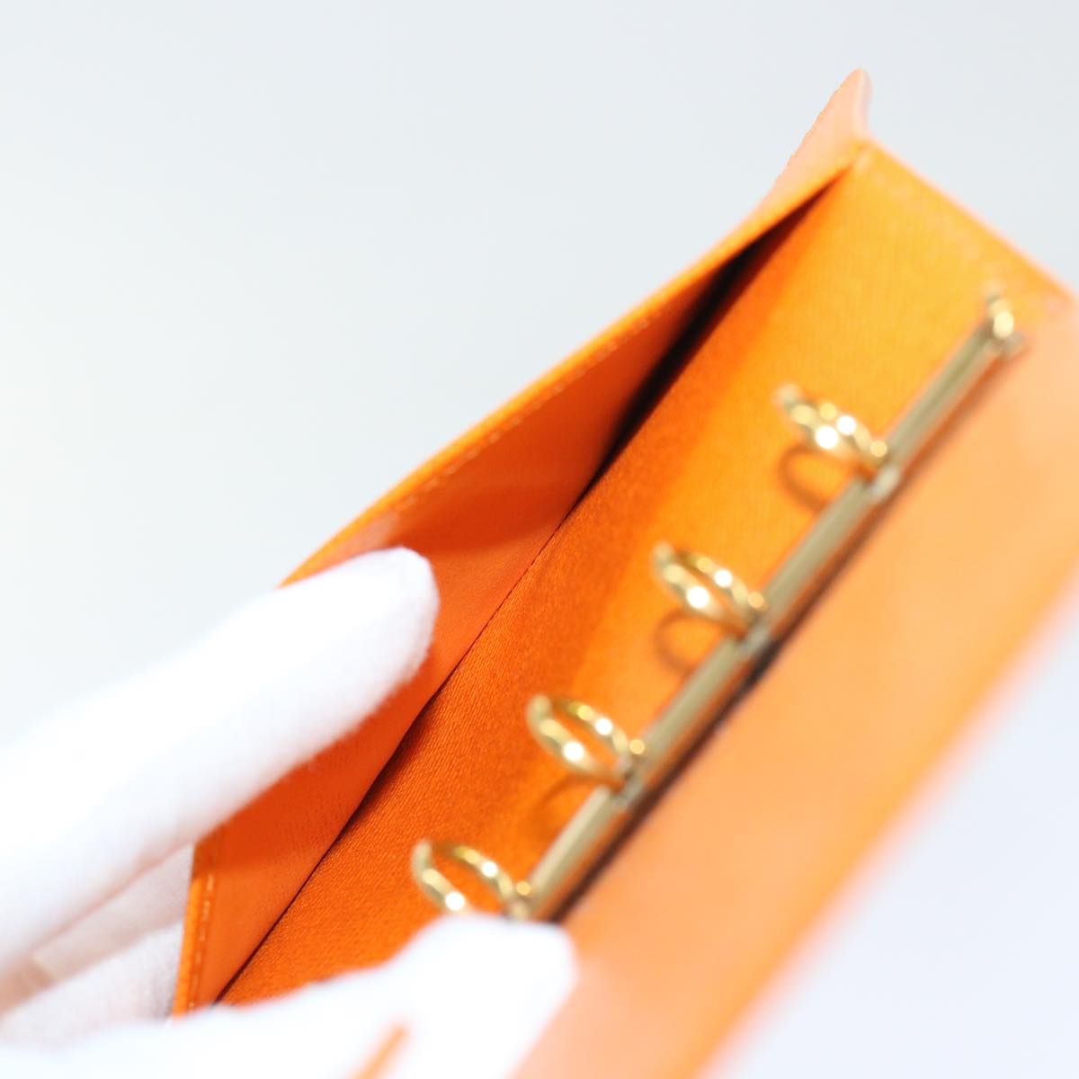 Louis Vuitton Agenda PM Orange Leather Wallet Accessories