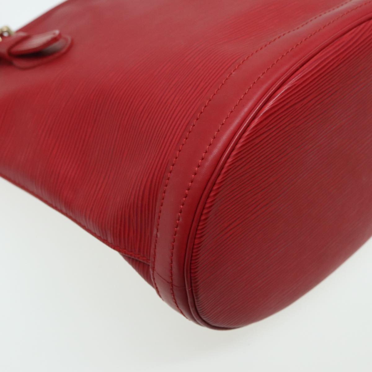 Louis Vuitton Bucket PM Red Leather Shoulder Bag