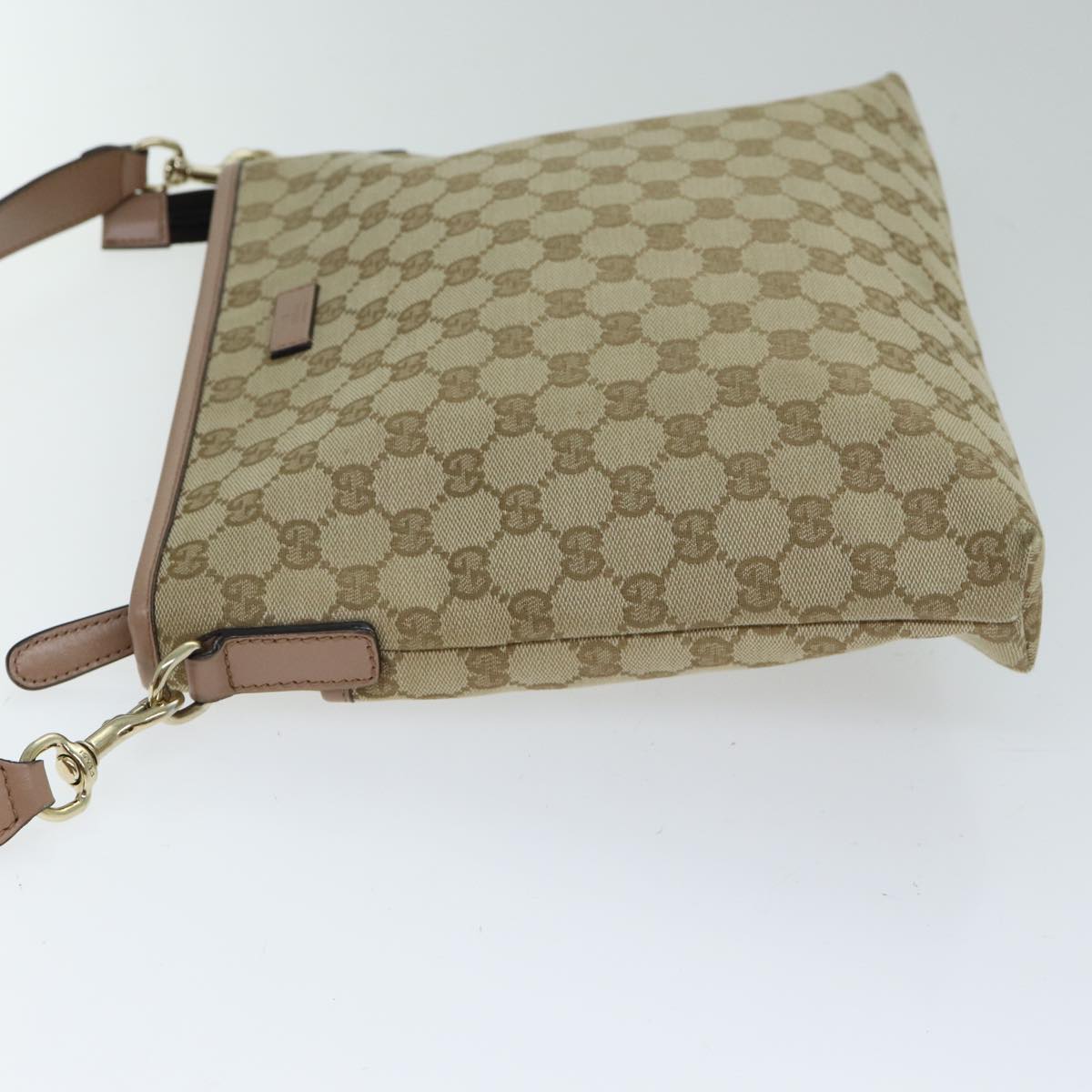 Gucci GG Supreme Beige Canvas Shoulder Bag