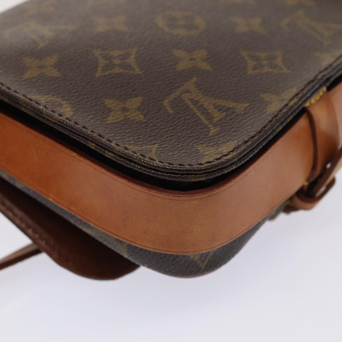 Louis Vuitton Cartouchiere Brown Canvas Shoulder Bag