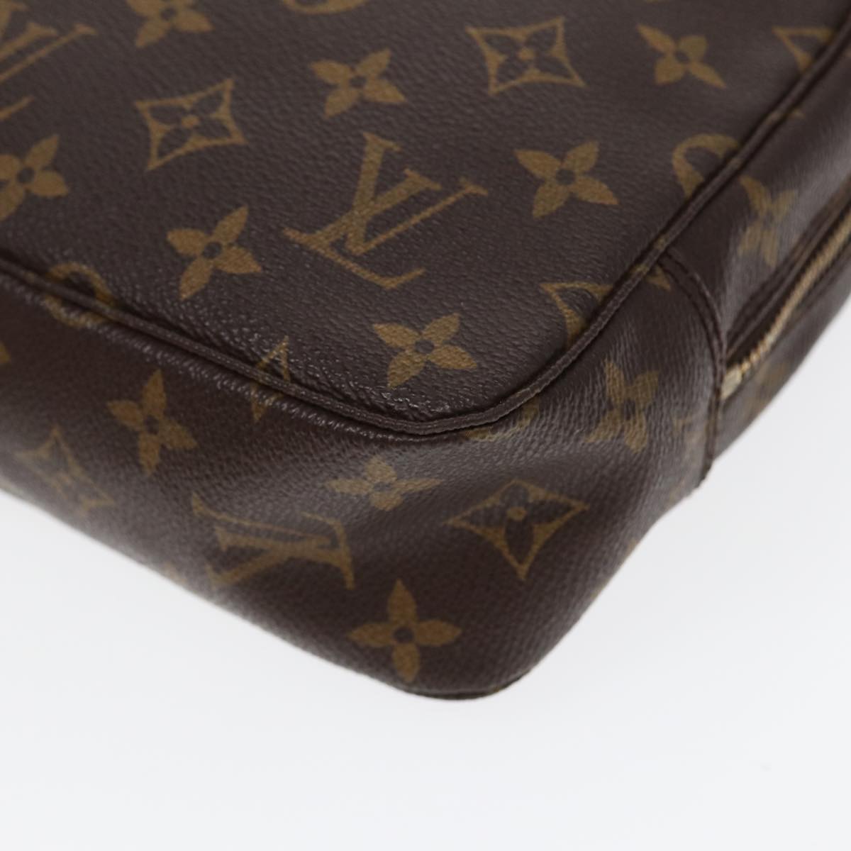 Louis Vuitton Trousse de Toilette Brown Canvas Clutch Bag