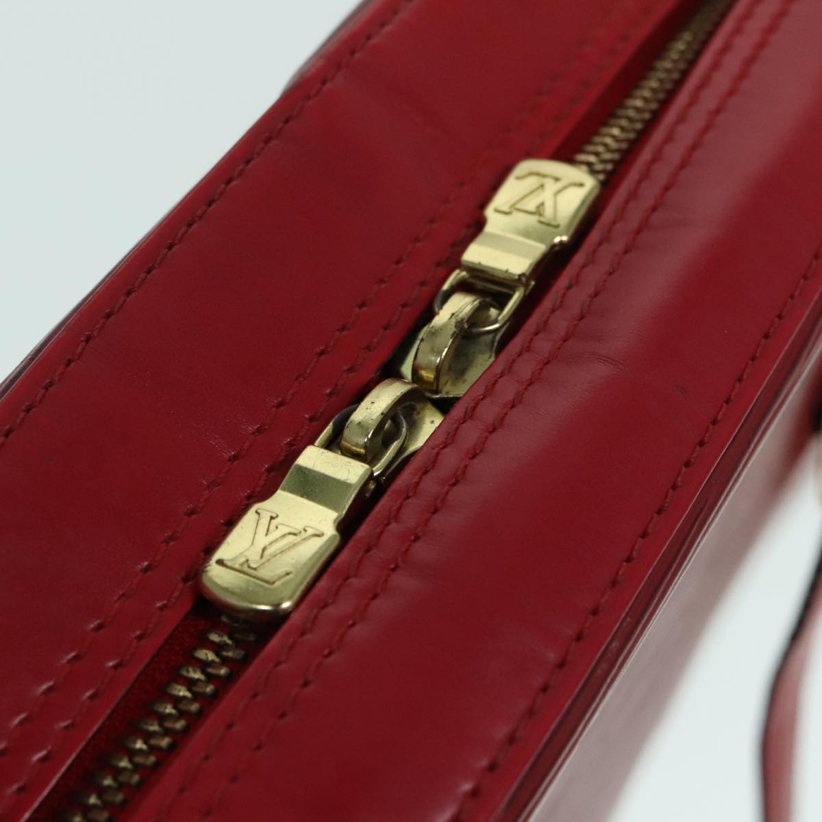 Louis Vuitton Voltaire Red Leather Shoulder Bag