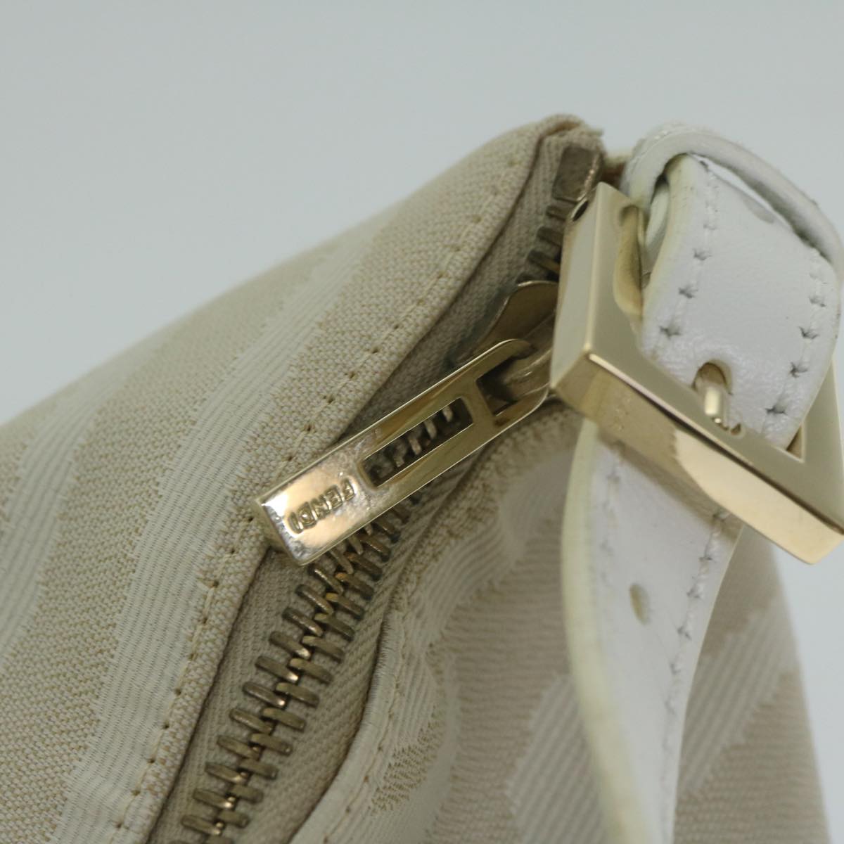 Fendi Beige Canvas Hand Bag