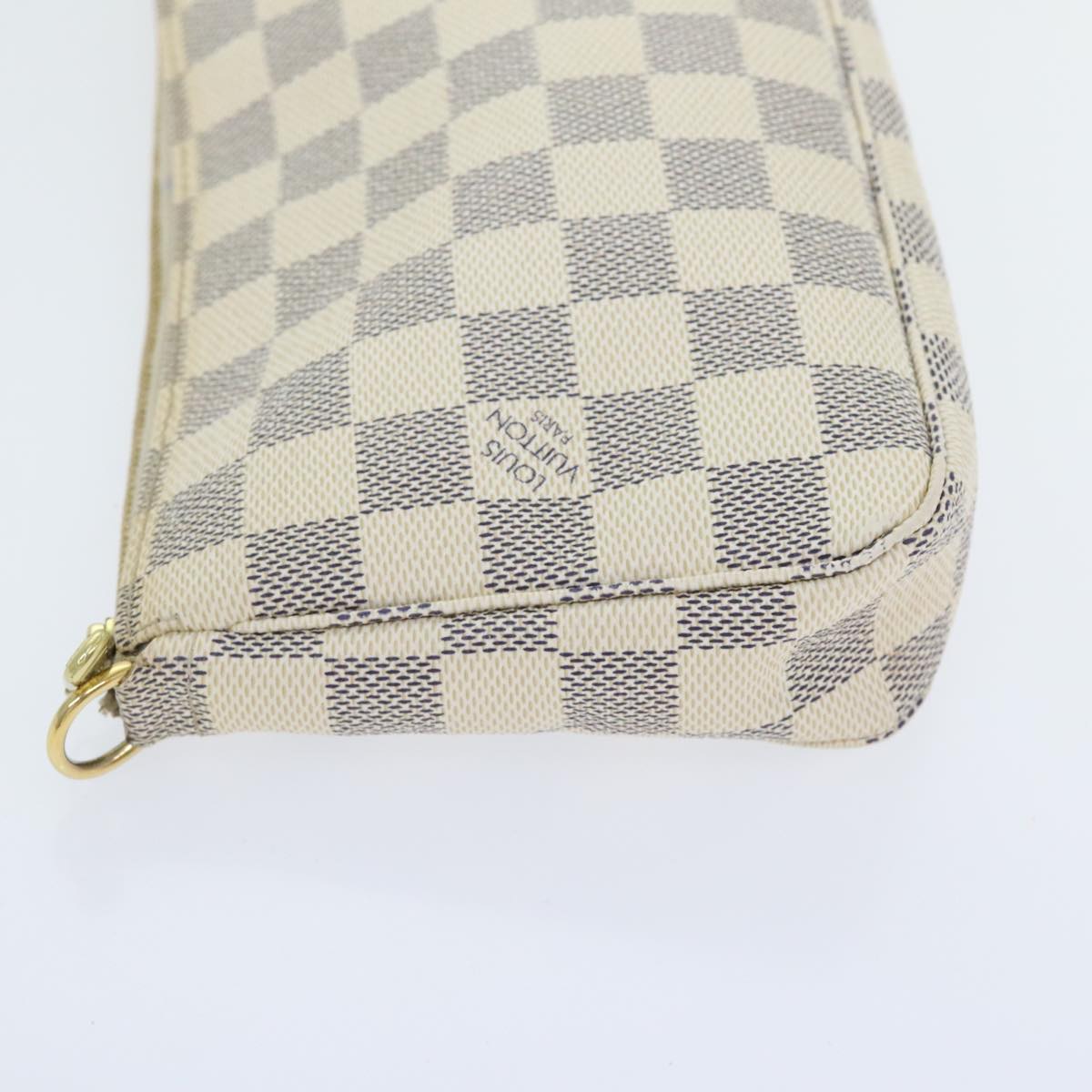 Louis Vuitton Pochette Accessoire Beige Canvas Clutch Bag