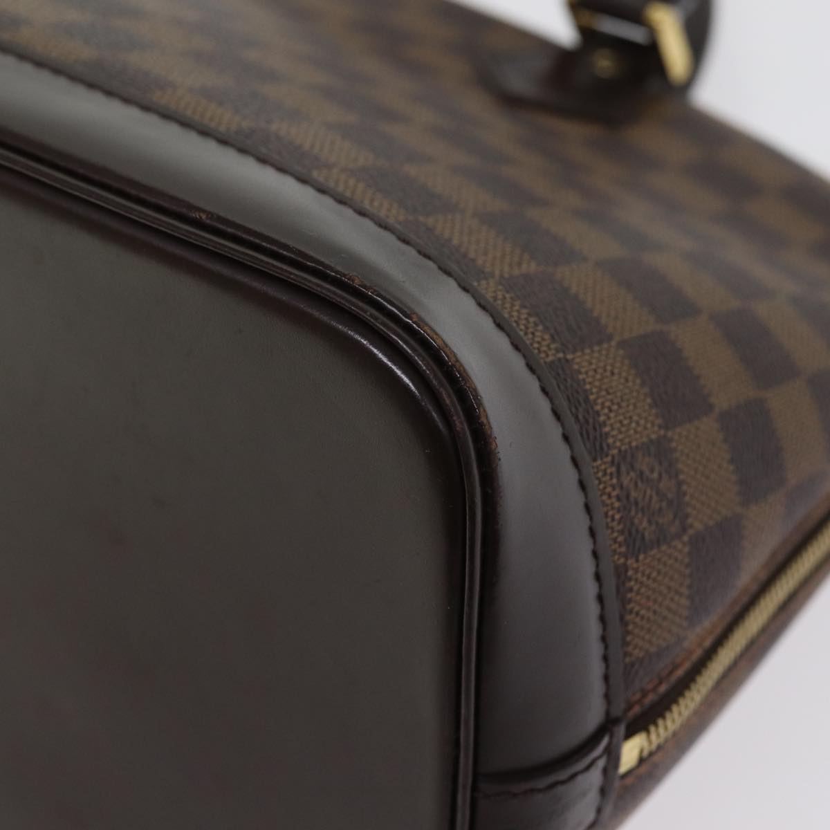 Louis Vuitton Alma Brown Canvas Hand Bag