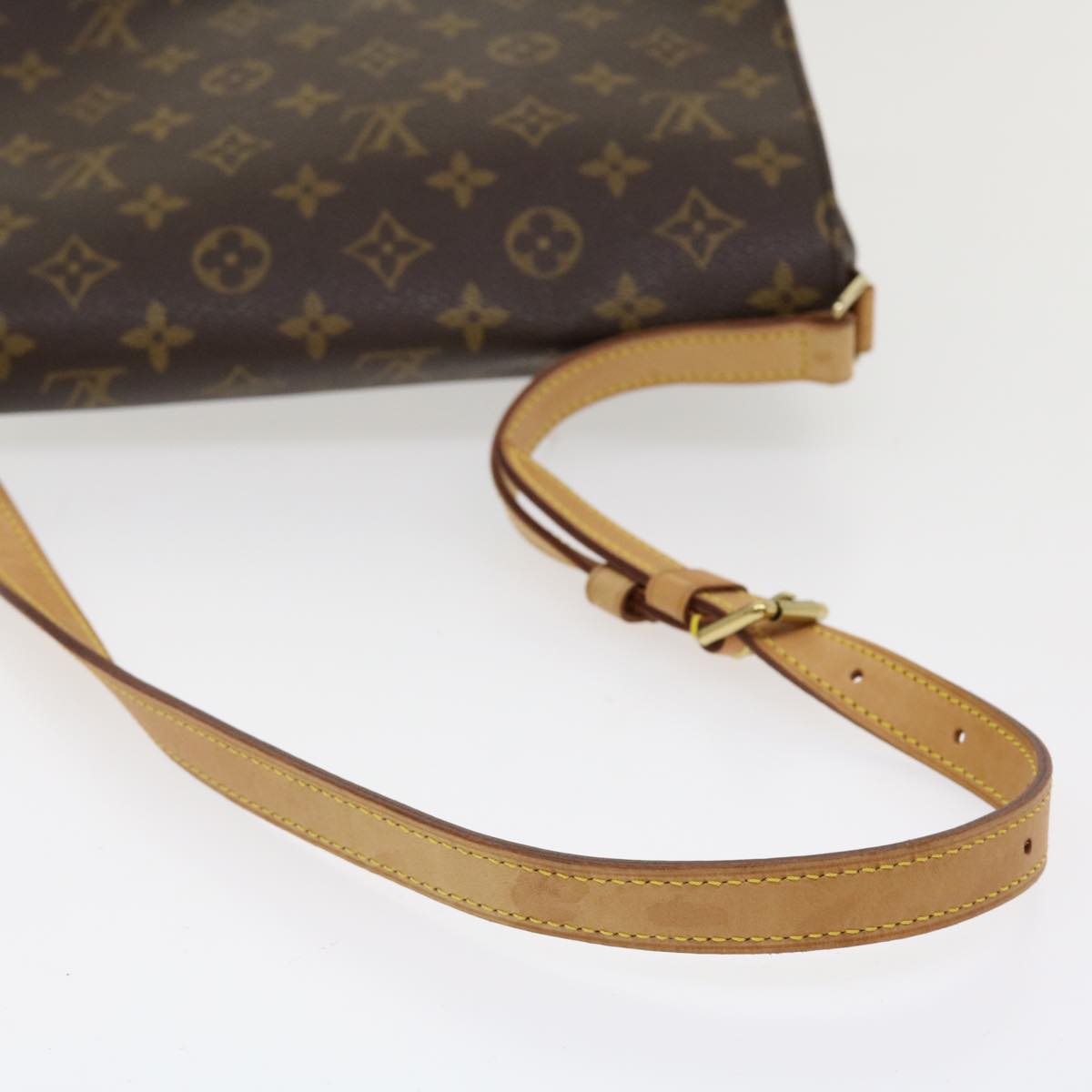 Louis Vuitton Musette Tango Brown Canvas Shoulder Bag