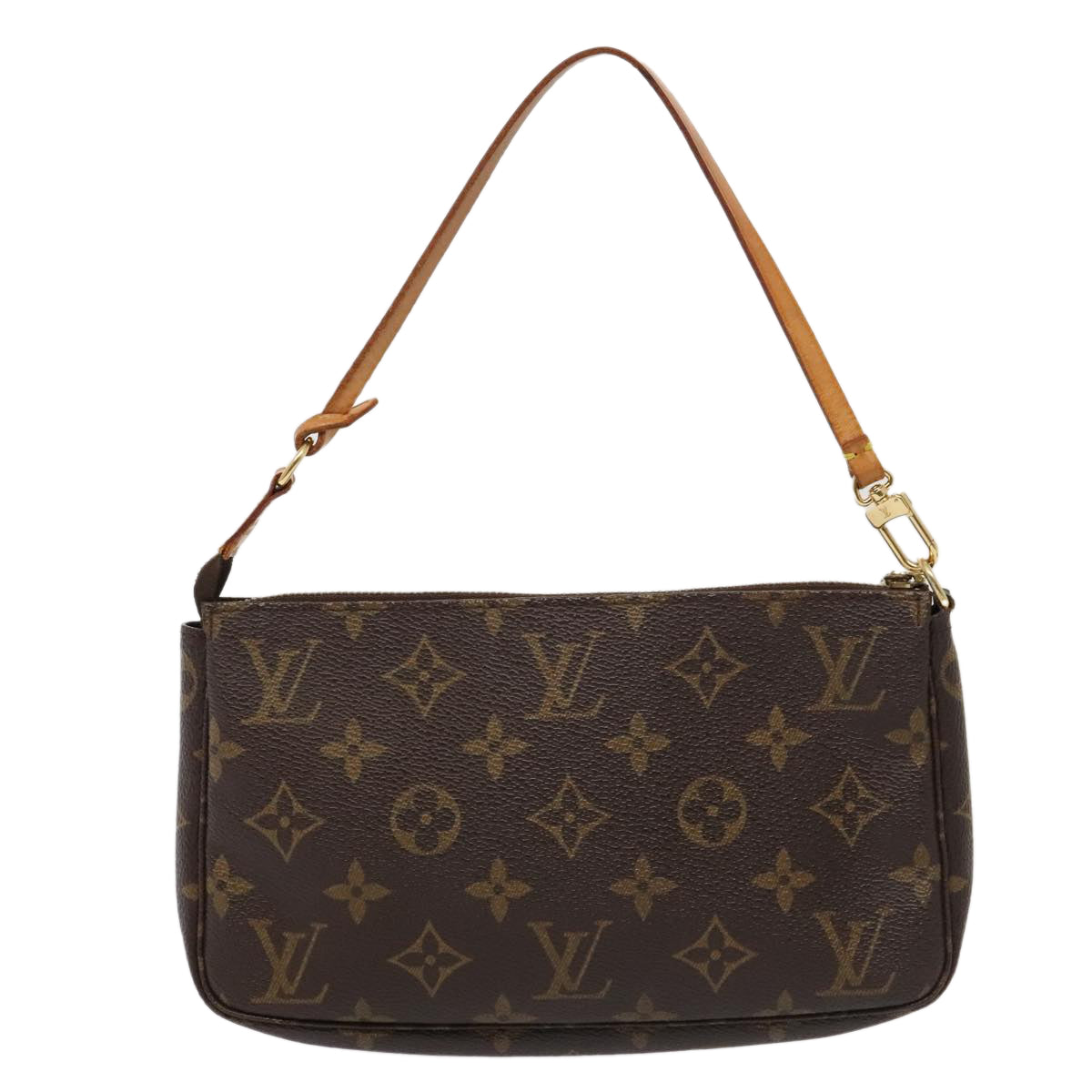 Louis Vuitton Pochette Accessoire Brown Canvas Clutch Bag