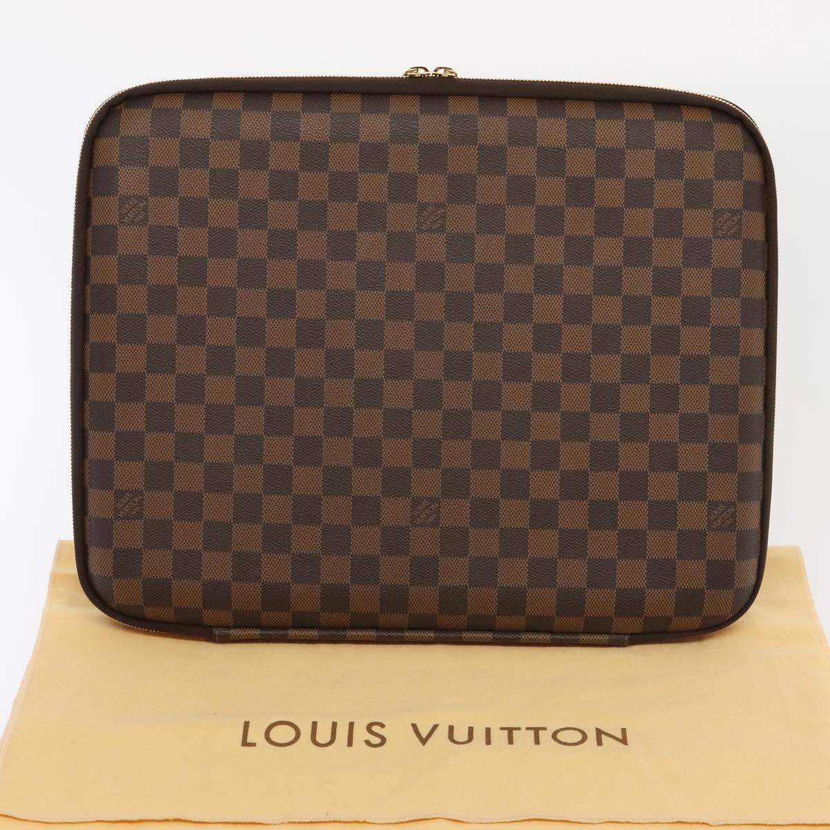 Louis Vuitton Computer sleeve Brown Canvas Wallet Accessories