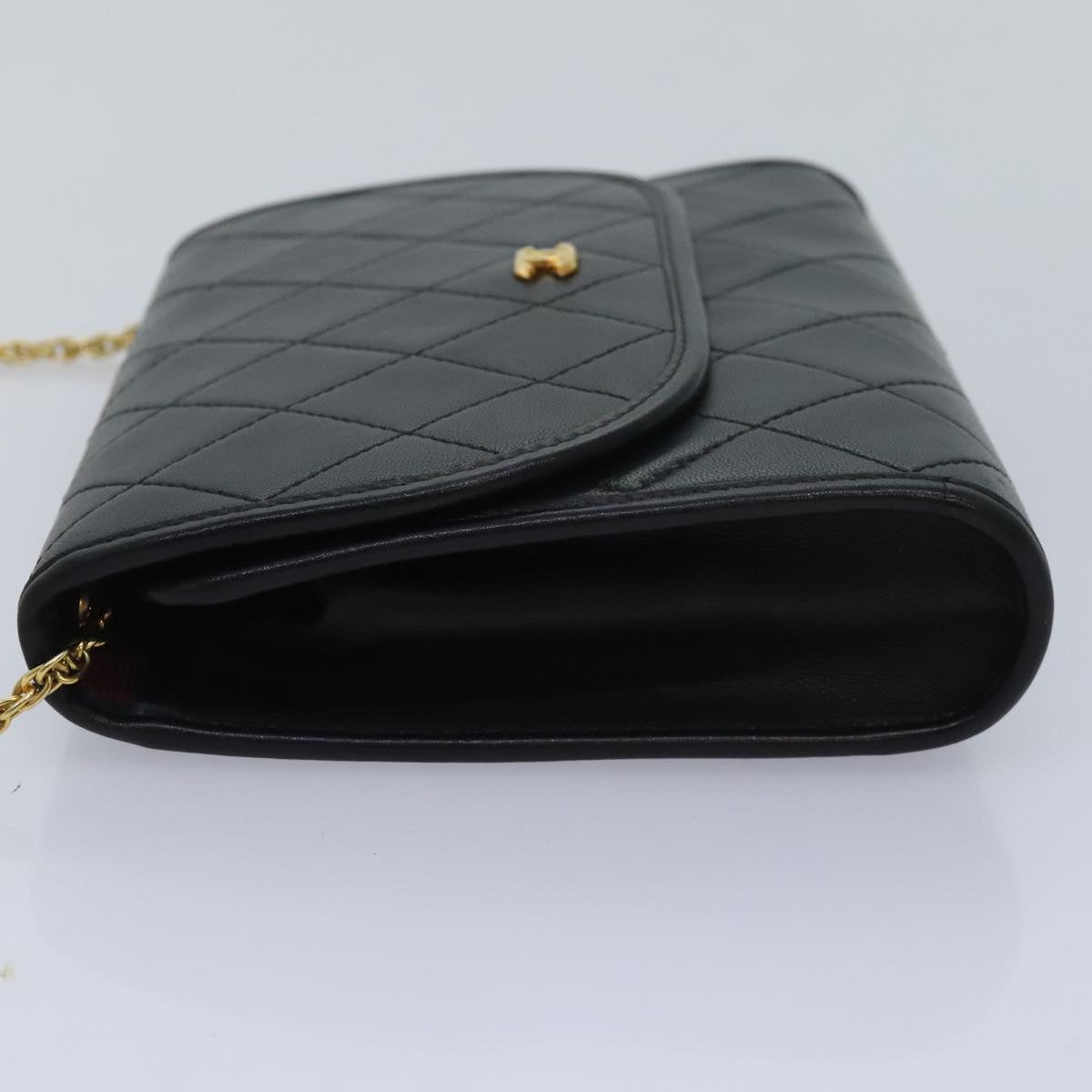 Chanel Matelassé Black Leather Shoulder Bag