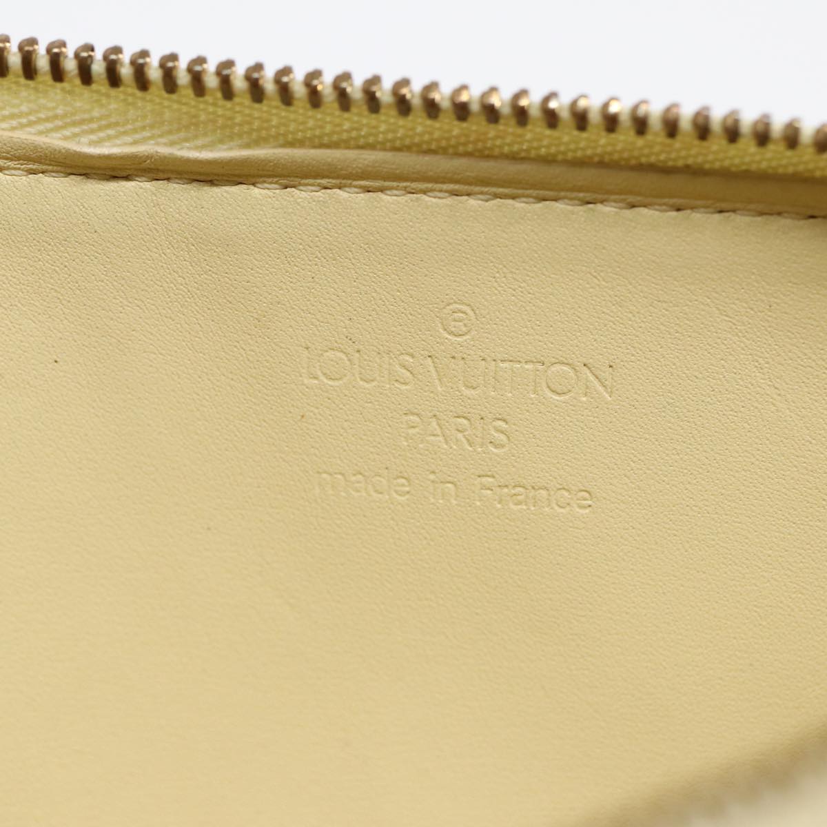 Louis Vuitton Lexington Yellow Patent Leather Clutch Bag