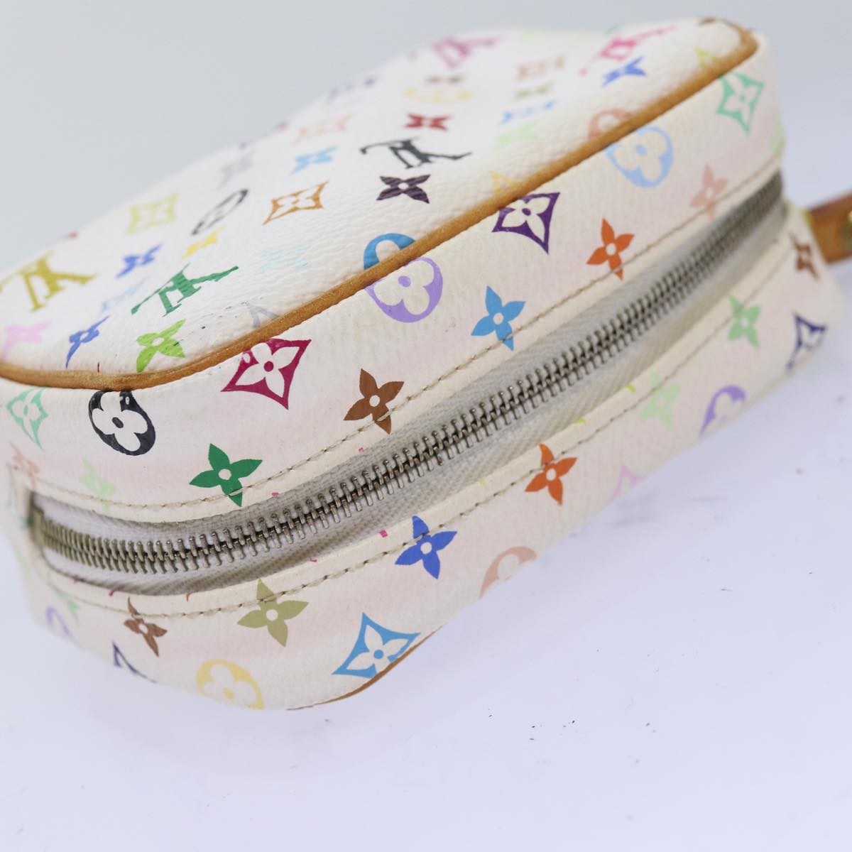 Louis Vuitton Wapiti White Canvas Clutch Bag