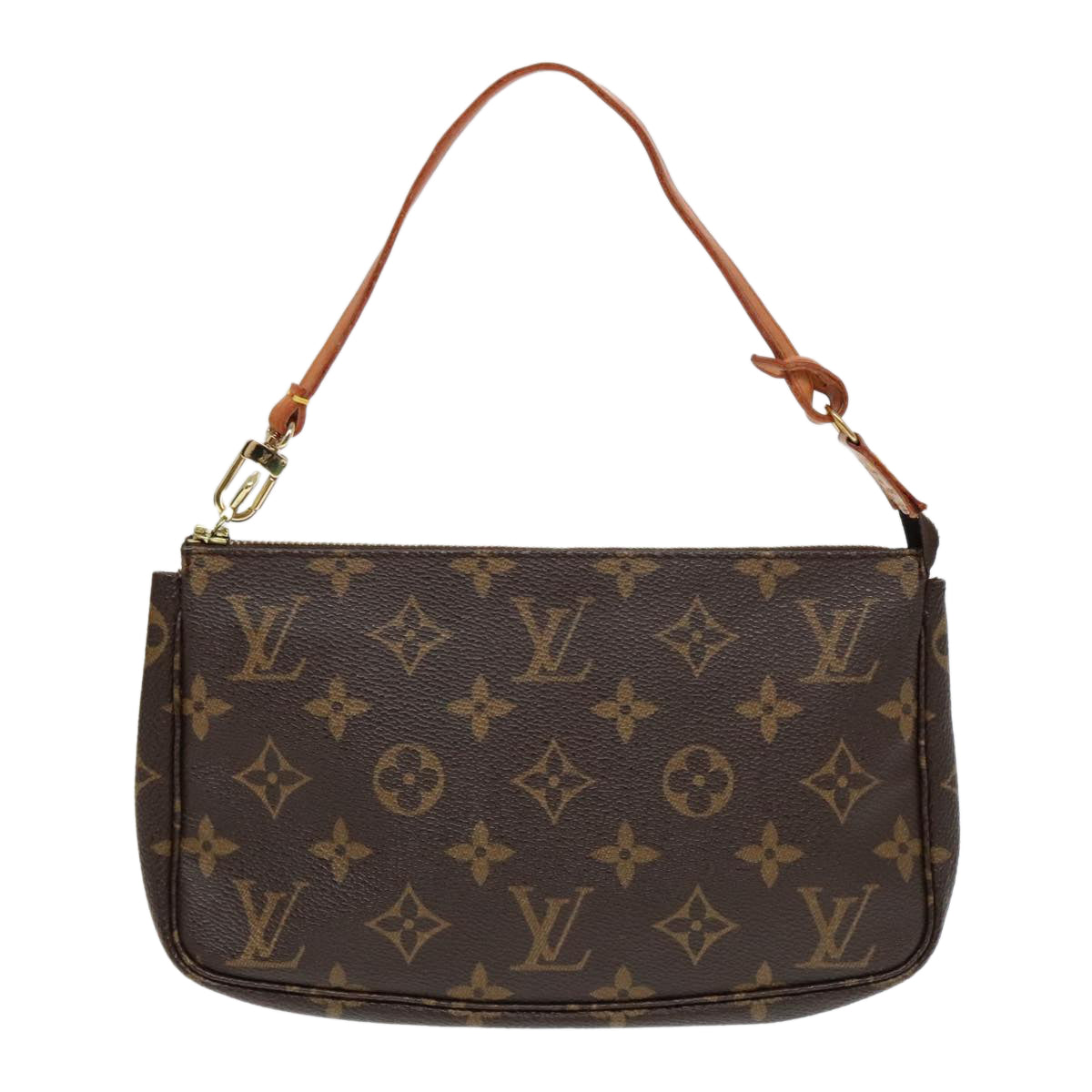 Louis Vuitton Pochette Accessoire Brown Canvas Clutch Bag