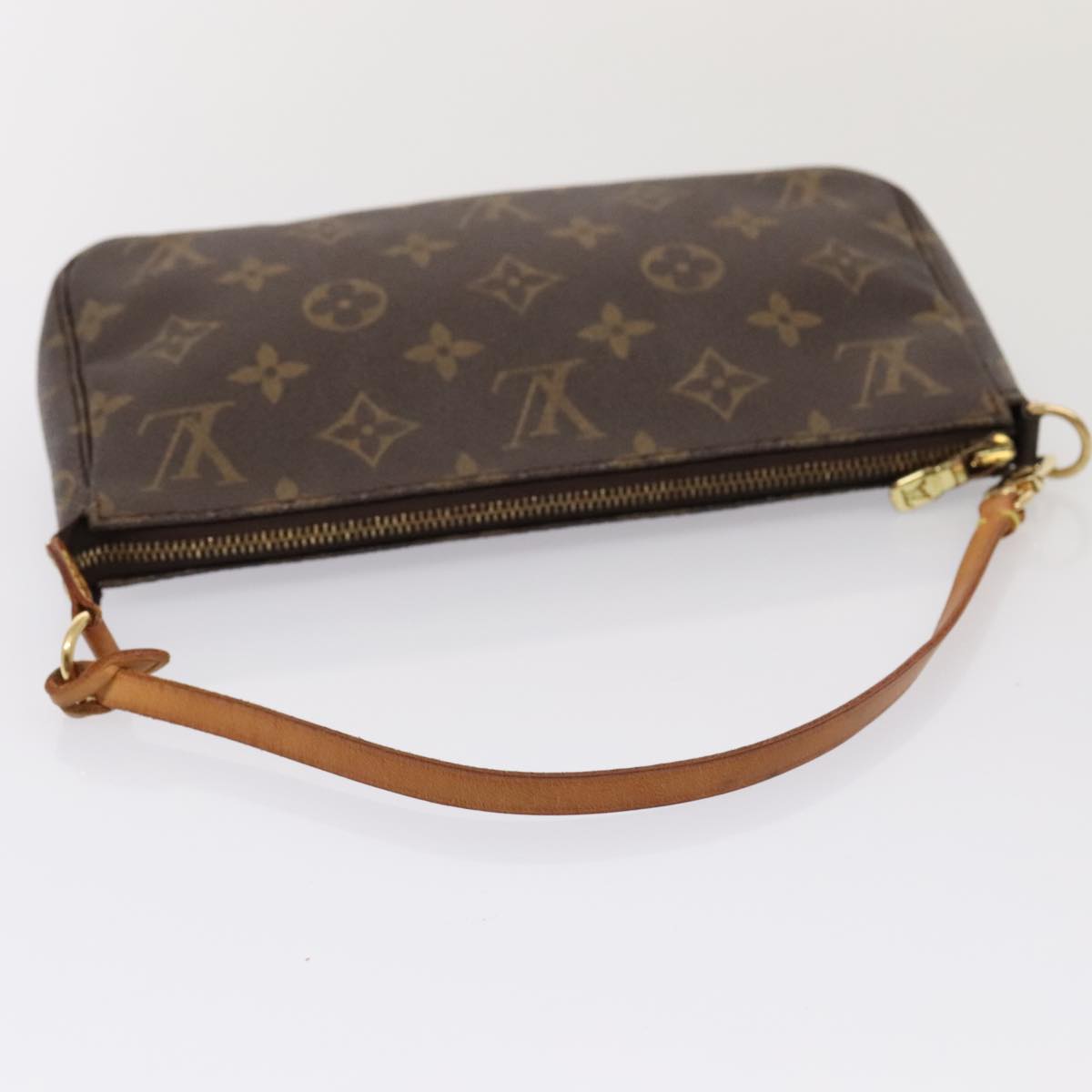 Louis Vuitton Pochette Accessoire Brown Canvas Clutch Bag