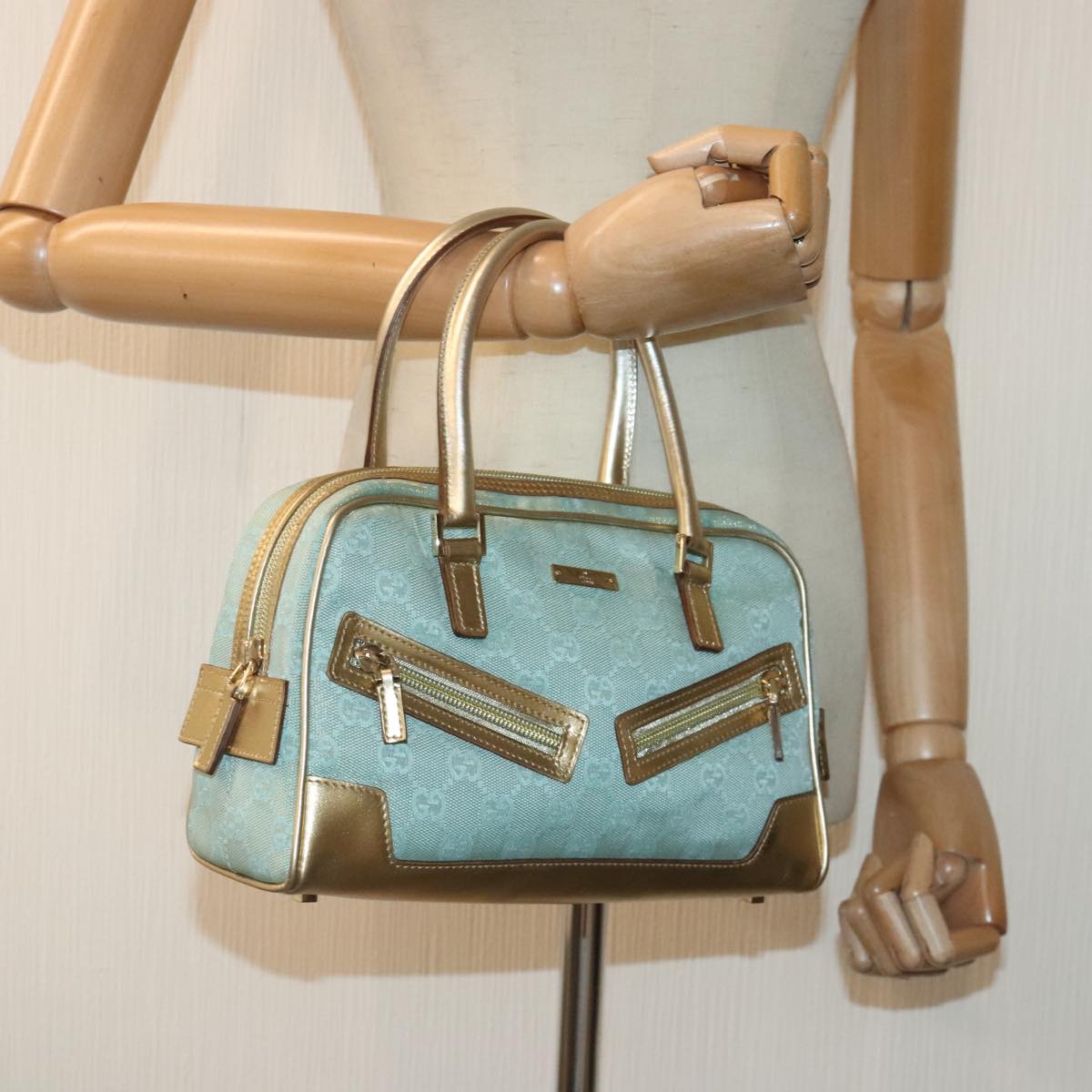 Gucci Sac de jour Baby Blue Canvas Hand Bag