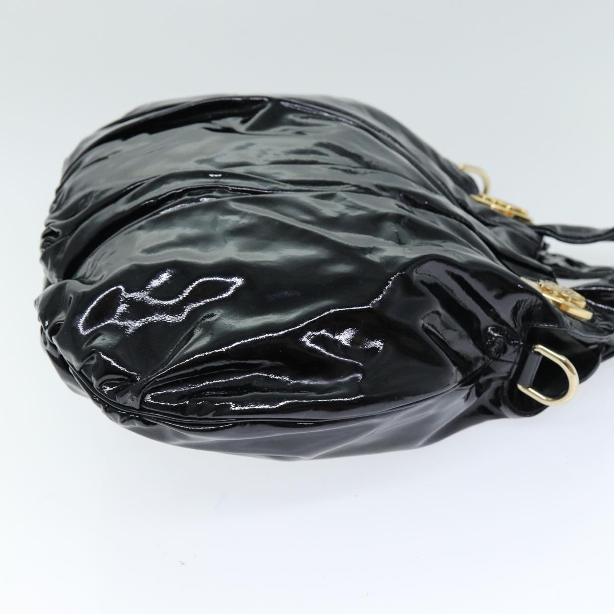 Gucci Hysteria Black Patent Leather Hand Bag