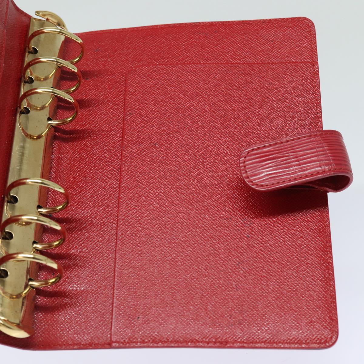 Louis Vuitton Agenda MM Red Leather Wallet Accessories