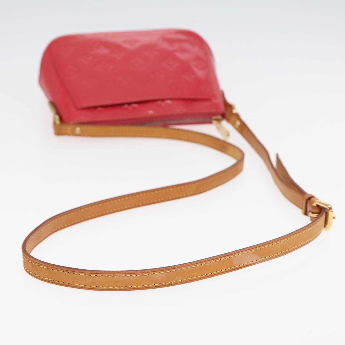 Louis Vuitton Minna Red Patent Leather Shoulder Bag