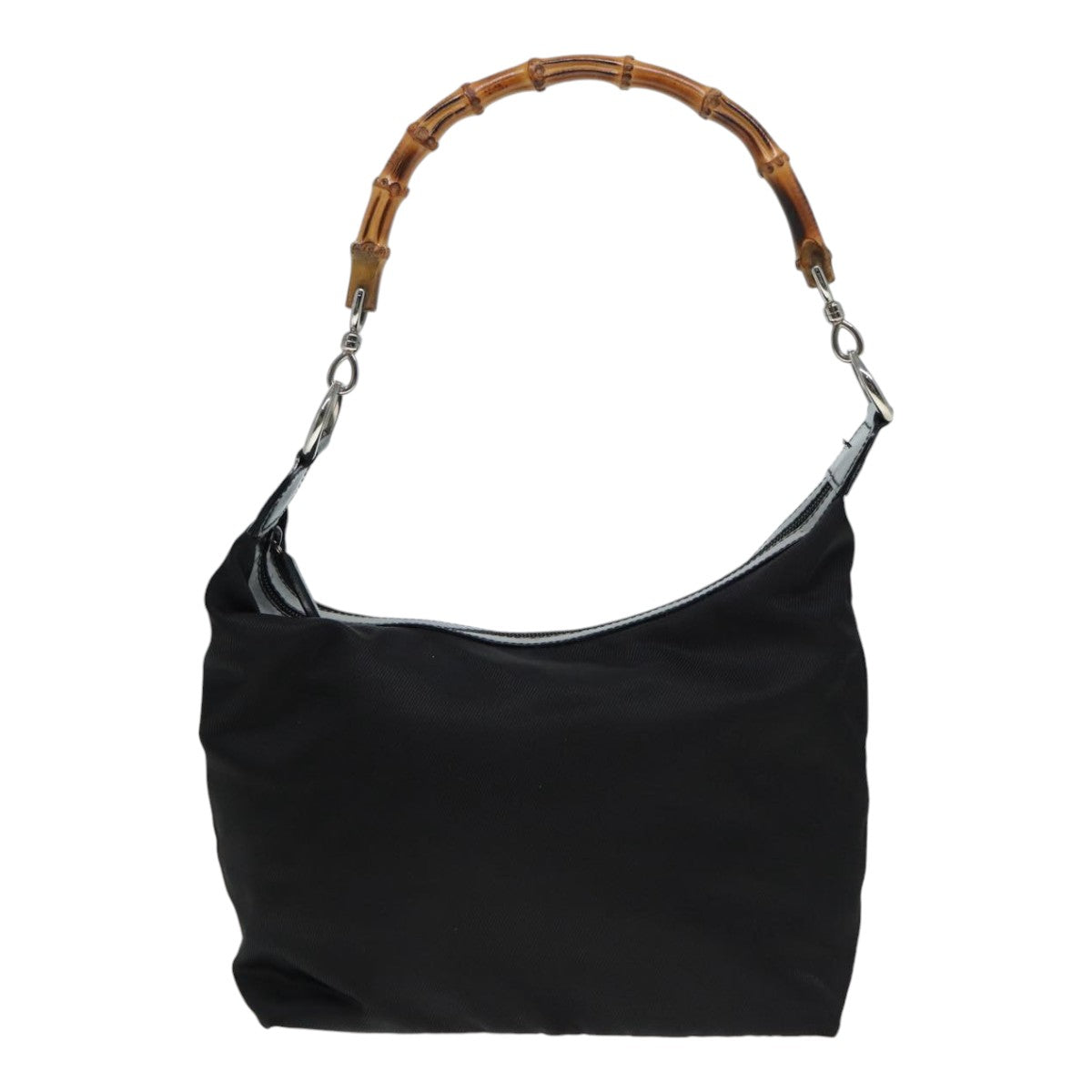 Gucci Bamboo Black Synthetic Shoulder Bag