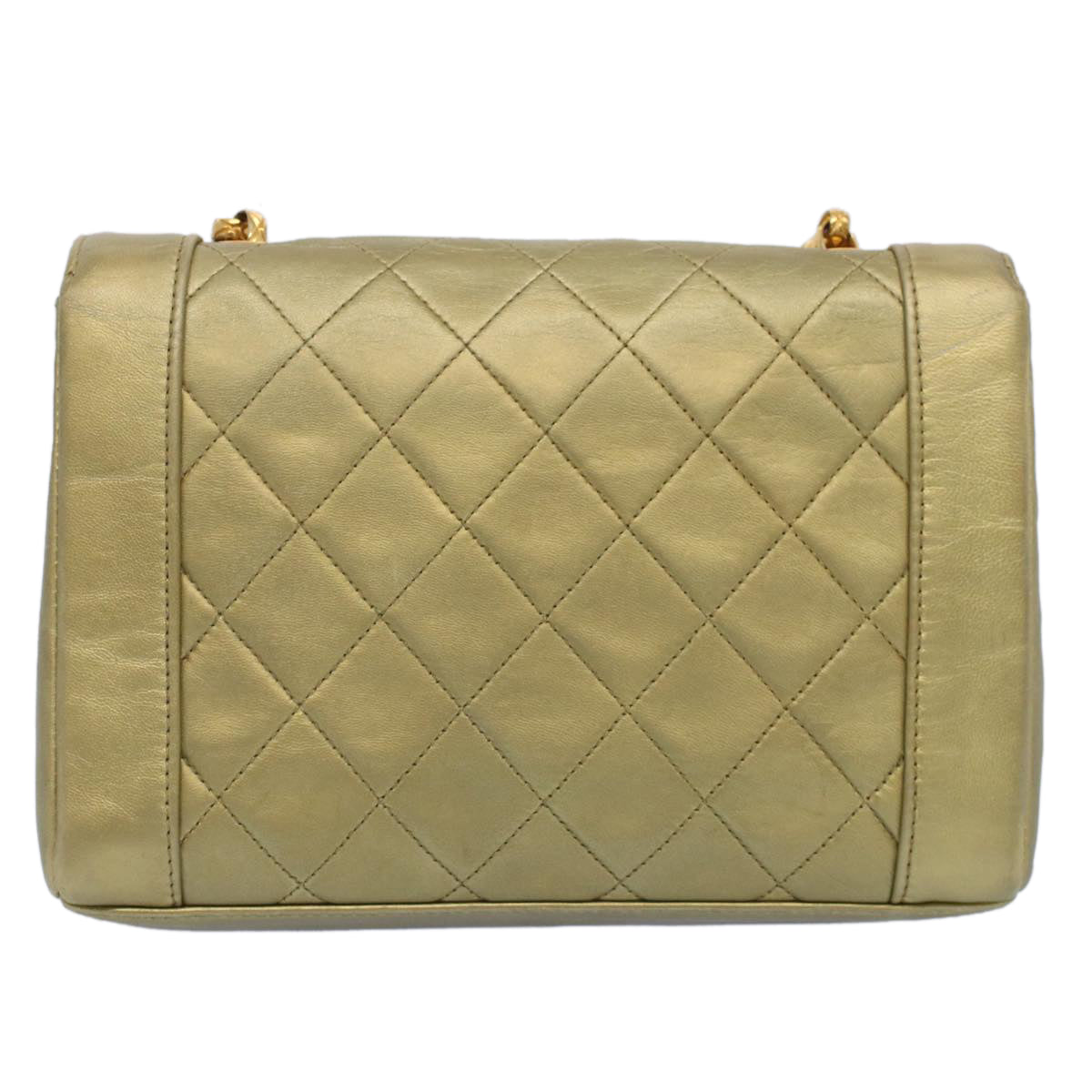 Chanel Gold Pony-style Calfskin Shoulder Bag