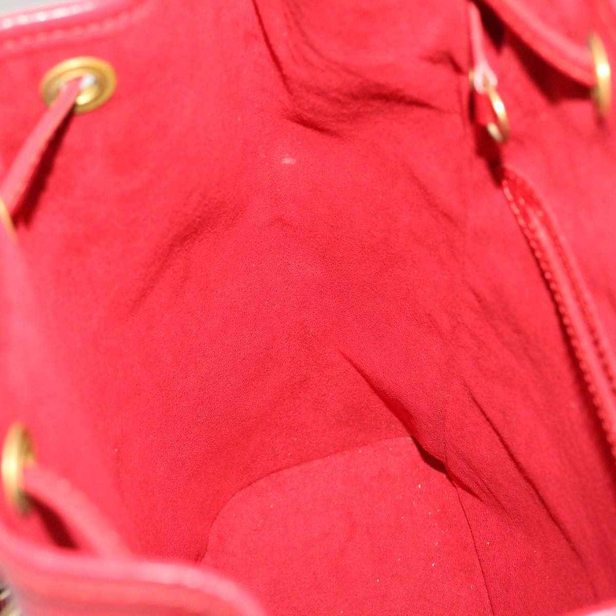 Louis Vuitton Montsouris Red Leather Backpack Bag