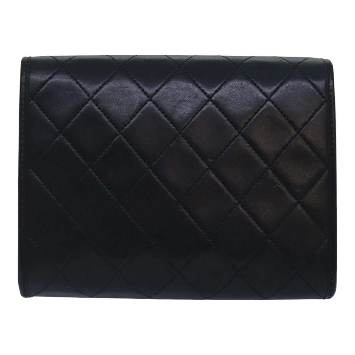 Chanel Matelassé Black Leather Shoulder Bag