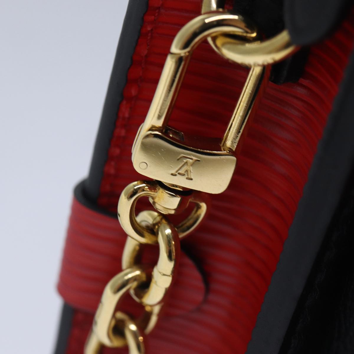 Louis Vuitton Trunk Red Leather Shoulder Bag