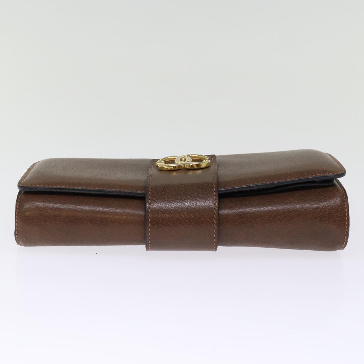 Gucci Sherry Brown Leather Clutch Bag