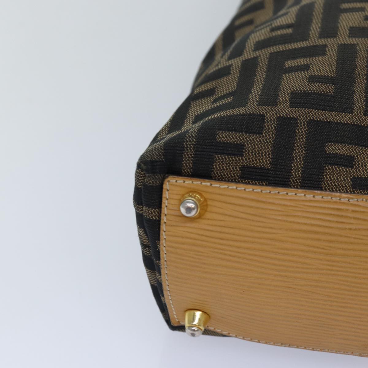 Fendi Zucca Brown Canvas Hand Bag